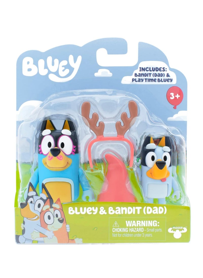 Official Bluey Bluie Twin Doggie Series Figurine Toy Model - High-Quality Articulated Character Model for Collecting and Gifting
