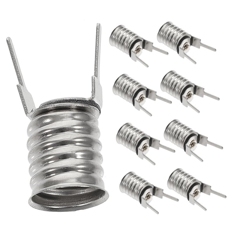 Operitacx 10 Pack Lamp Socket Base Copper Nickel Plated Easy Wiring Replacement - Image 1