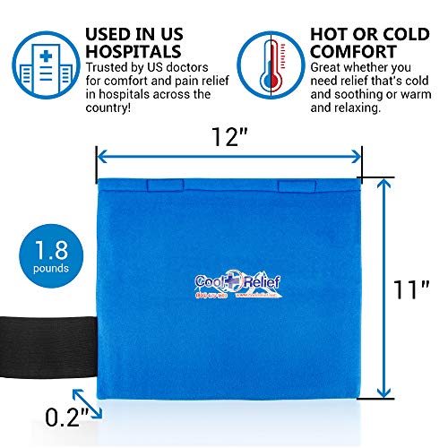 Cool Relief Ice Wrap 11”x12” Blue Cooling Hip Pack - Image 2