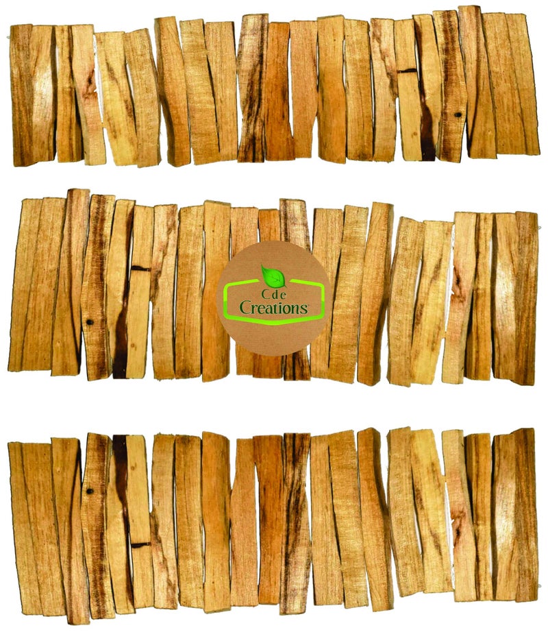 CDE CREATIONS 1 Pound Palo Santo Smudging Sticks High Resin Palo Santo Holy Wood Premium Certified Authentic Wild Harvested Incense Stick for Purifying Cleansing Healing Meditation and Stress Relief 