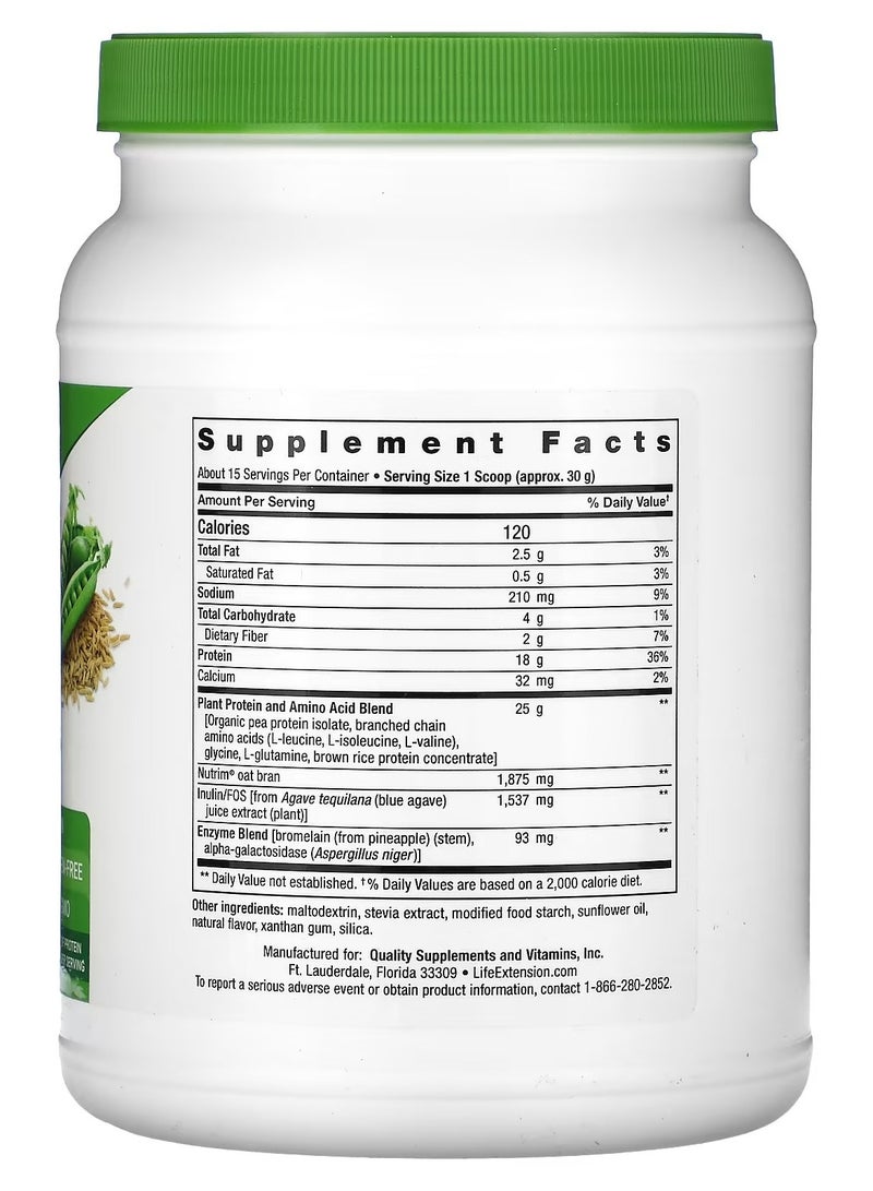 لايف إكستنشن Life Extension, Wellness Code، بروتين نباتي كامل ومركب أحماض أمينية، فانيليا، 0.99 رطل (450 جم) - Image 2