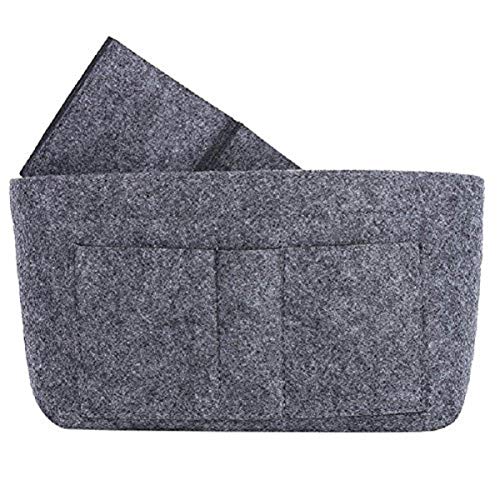 ZTUJO Purse Organizer Insert, Felt Bag Organizer For Handbag Purse Organizer,13 Colors, 6 Size (Large,Grey) - Image 4