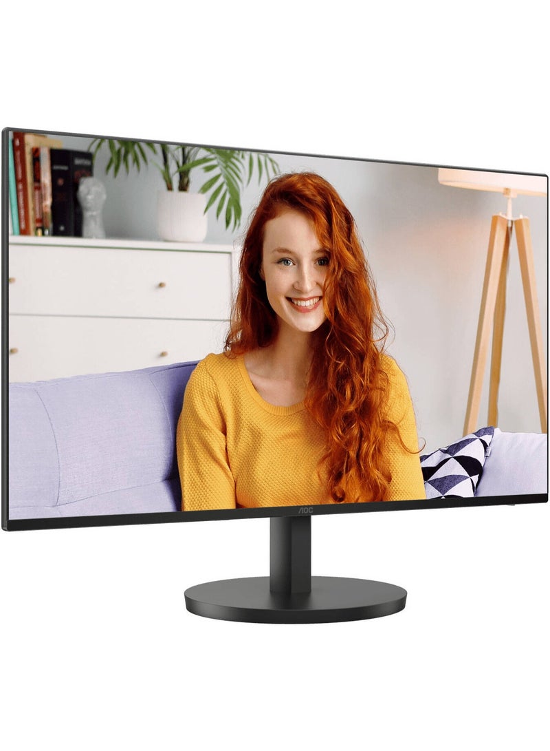 اي او سي شاشة مسطحة 24B3HA2، شاشة IPS بحجم 24"، دقة FHD، معدل تحديث 100Hz، زمن استجابة 1ms (MPRT)، عرض ألوان 16.7م، مكبرات صوت مدمجة 2W x2، باللون الأسود | 24B3HA2-89 - Image 2