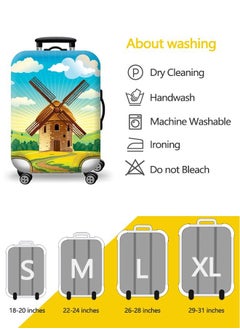 HomarKet Travel Luggage Cover Spandex Suitcase Protector Washable Baggage Covers  - Image 5