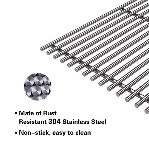 Votenli S6505A (4-Pack) 19 3/4" Stainless Steel Cooking Grid Grates Replacement for Chargriller 2121, 2123, 2222, 2828, 3001, 3030, 3725, 4000, 5050, 5252 Set of 4 - Image 5