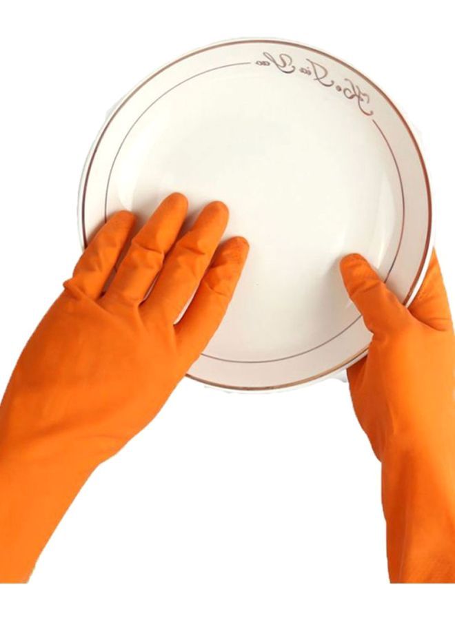 NIBEMINENT Rubber Gloves Orange Extra Large  - Image 3