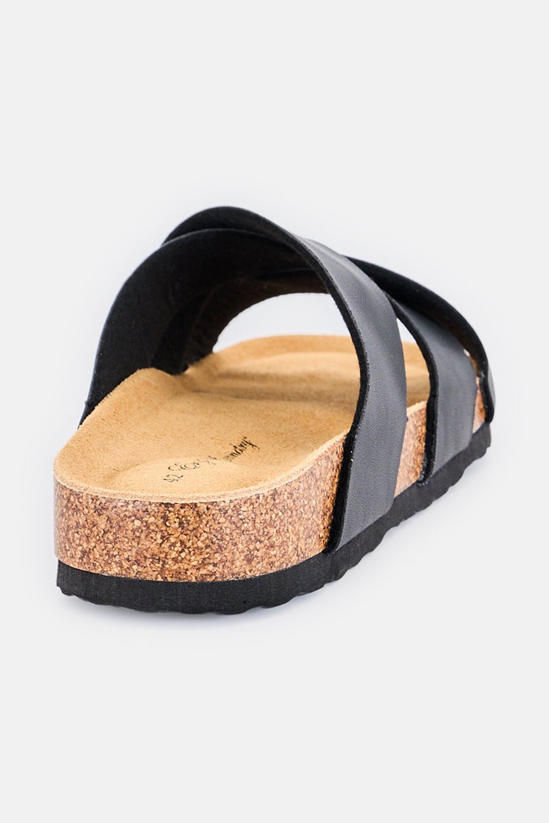 English Laundry Men Slip On Sandals, Black - Image 3