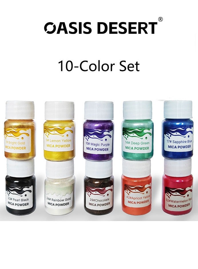 صحراء الواحة مجموعة أدوات تلوين مسحوق الميكا من 10 قطع من متجر الصابون - Image 1