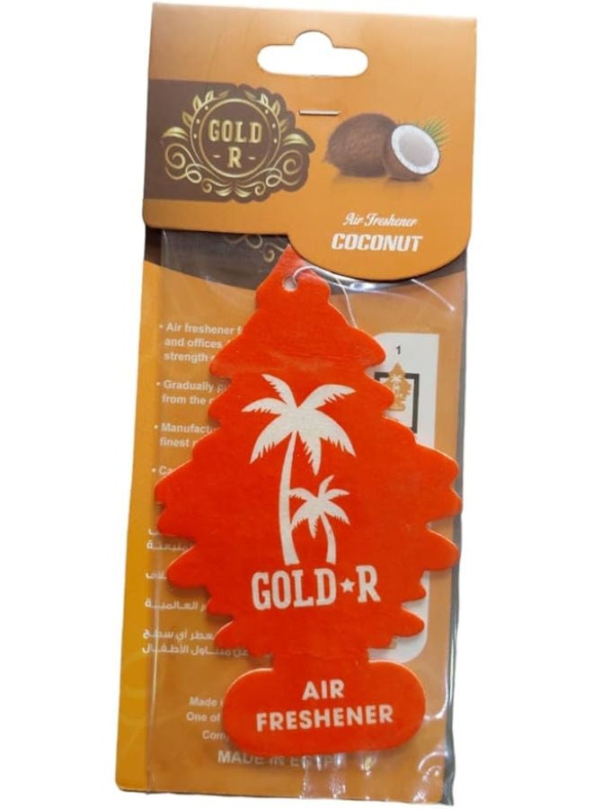 Gold Airfreshener for car - Coconut - Image 1