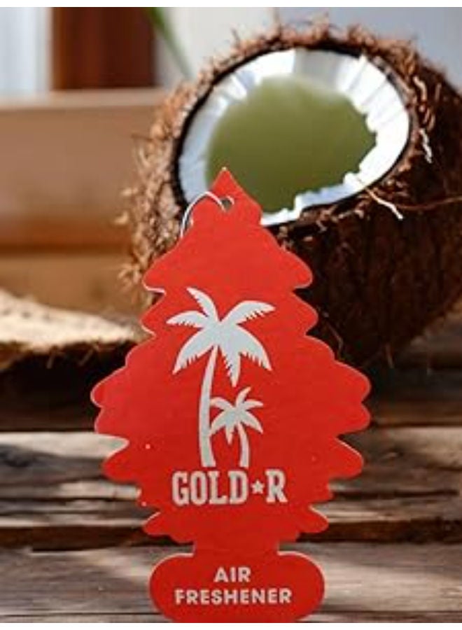 Gold Airfreshener for car - Coconut - Image 2