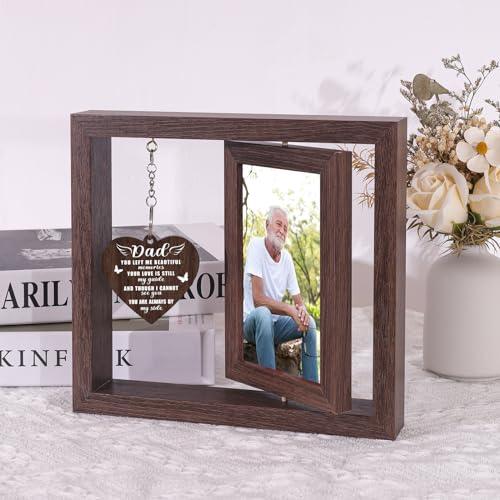 Boiveco Memorial Gifts for Loss of Dad, Sympathy Gift for Loss of Dad Memorial Picture Frame, In Memory of Father Grief Remembrance Bereavement Funeral Condolence Gifts for Loss of Father, Display Two 4x6 Photos - Image 3