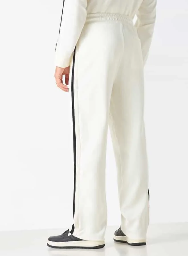 Iconic Iconic Panel Detail Track Pants with Drawstring Closure