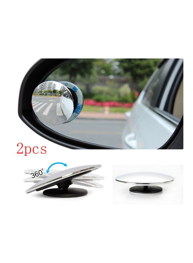 2 PCS Blind Spot Mirror Round HD Convex Rear View Mirror - Image 1