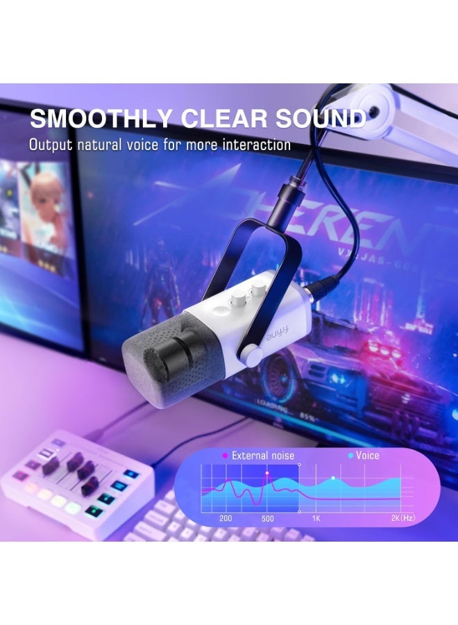 FIFINE AmpliGame KS5W Streaming Equipment Bundle, XLR/USB Microphone Set - Image 3