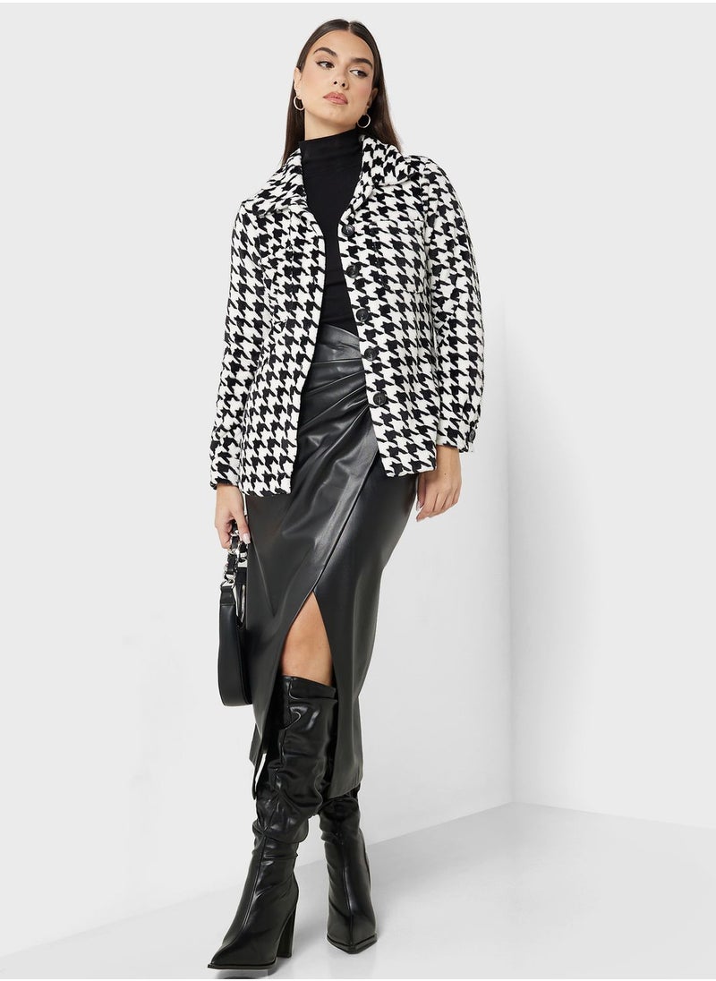 ELLA Houndstooth Coat  - Image 4