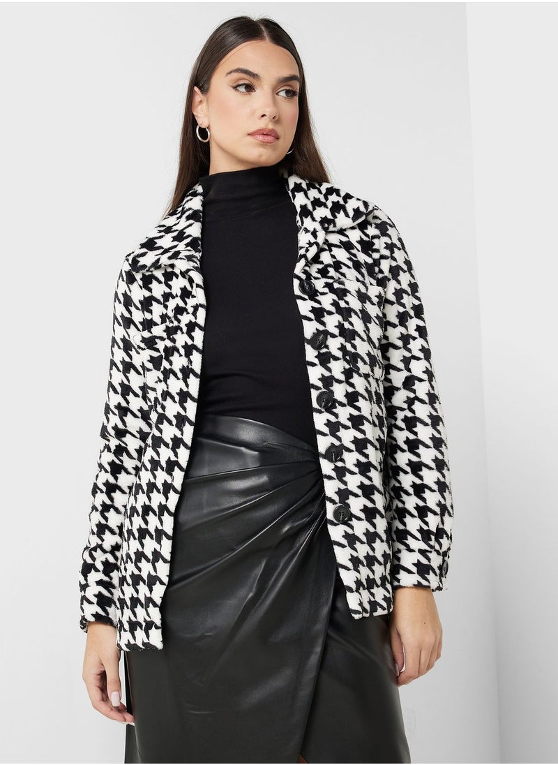 ELLA Houndstooth Coat  - Image 1