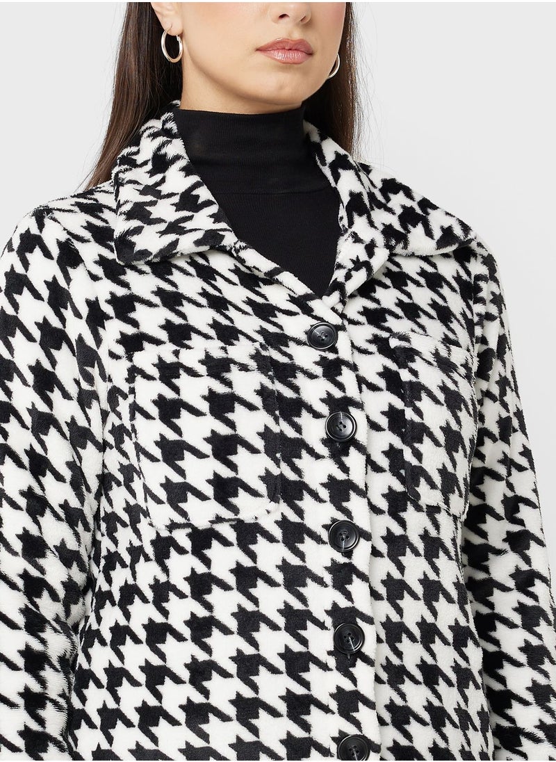 ELLA Houndstooth Coat  - Image 3