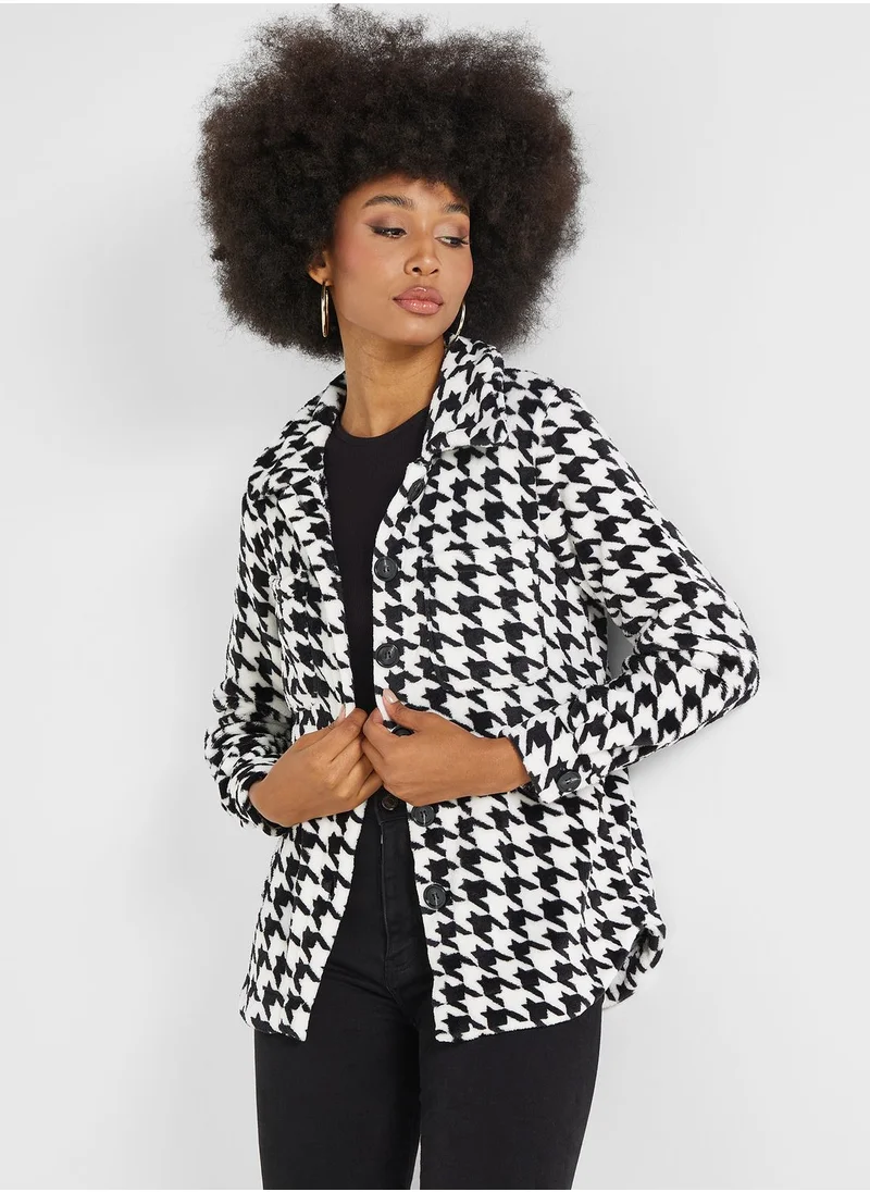 ELLA Houndstooth Coat