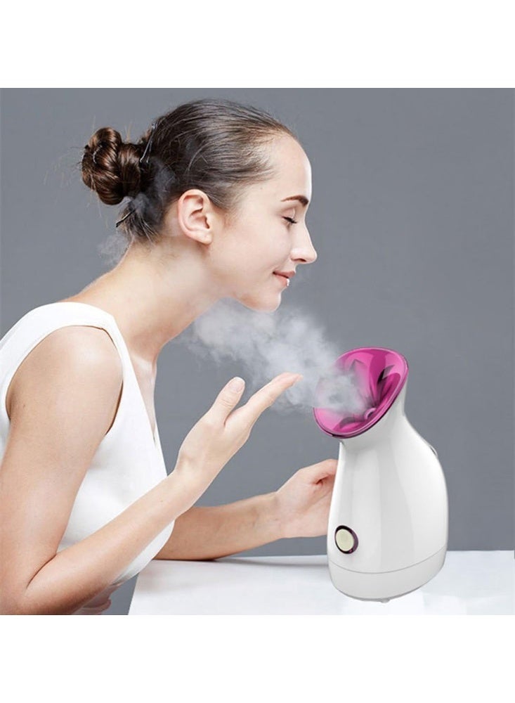 برو جهاز بخار الوجه نانو أيوني، تقنية البخار الساخن، مادة ABS فاخرة، زر تشغيل سهل، للعناية بالبشرة والتنظيف العميق، لون أبيض - Image 5