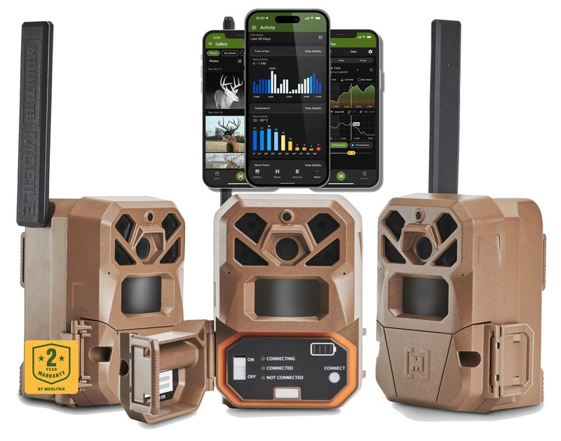 Moultrie Edge 2 Cellular Trail Camera - Auto Connect Nationwide 4G LTE - On Demand 36MP Photo - 1080P Video with HD Audio - 100 Ft Detection Range - Low Glow Flash - Image 1