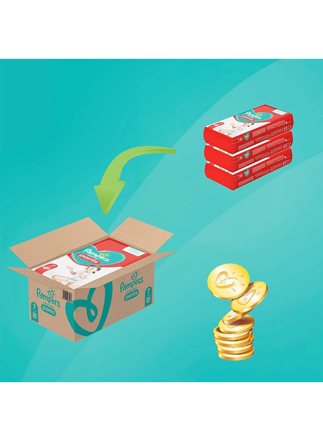 Pampers Pack Of 104 Pampers Baby-Dry Nappies/Pants, Size 7, 17 Kg+ - Image 2