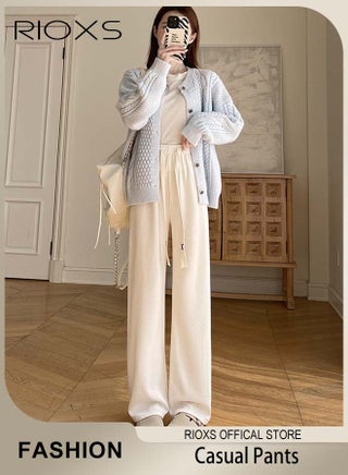 Women's High Waist Pants, Vintage Drawstring Trousers, Baggy Comfortable Pants with Elastic Waist, Easy to Match, Suitable for Daily Wear and Outdoor Activities - pzsku/Z08EAD3913ECCA68542ACZ/45/1746233532/c9fd84ab-88d3-40e2-91bc-bf36b2c0099c