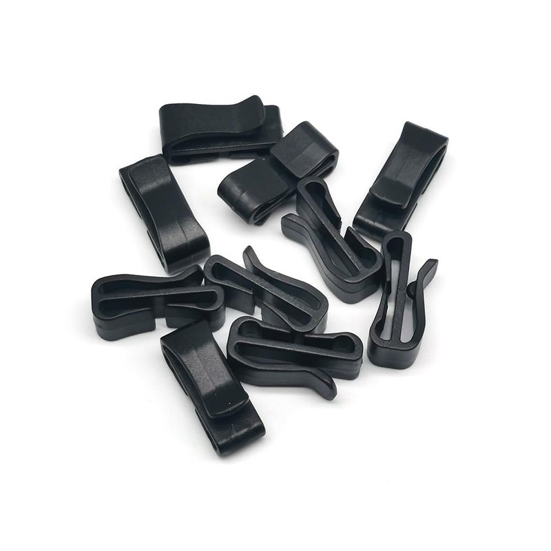 Alamic 20 Pack Plastic Webbing Ending Clip 1" Tactical Backpack Strap Keeper Clips Belt Clip Hook Helmet Goggle Webbing Clip Buckle (20, 1'') - Image 2