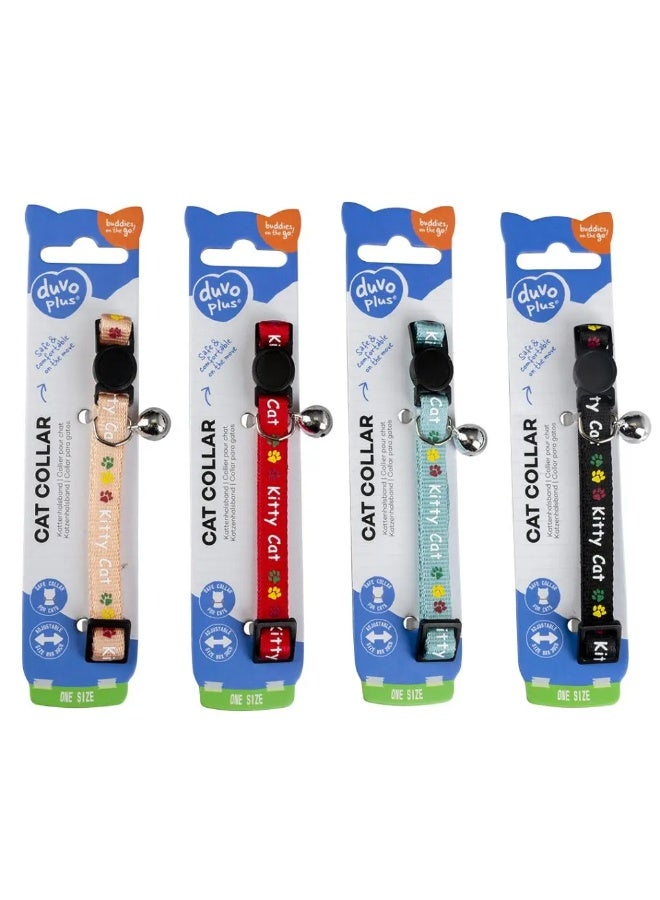 Duvo + Duvo Cat Collar Kitty Cat Nylon Mixed Colors 20 - 30cm / 10mm - Image 2