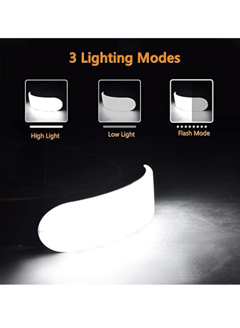 KASTWAVE LED Head Torch Rechargeable, Super Bright Headlamp Waterproof Headlight with 3 Lighting Modes, 230° Wide Beam COB Headlight, Adjustable Angle, Lightweight Waterproof Hands-Free Flashlight - Image 3