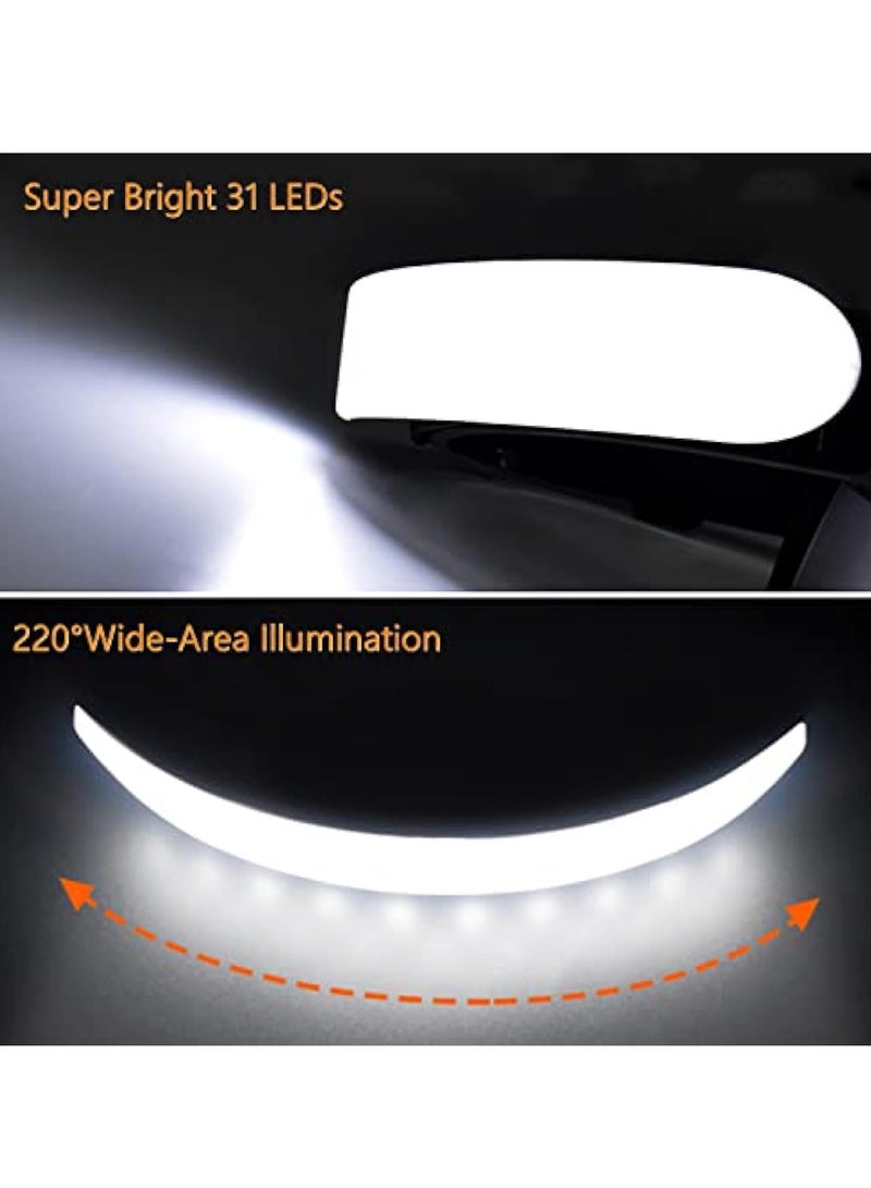 KASTWAVE LED Head Torch Rechargeable, Super Bright Headlamp Waterproof Headlight with 3 Lighting Modes, 230° Wide Beam COB Headlight, Adjustable Angle, Lightweight Waterproof Hands-Free Flashlight - Image 5