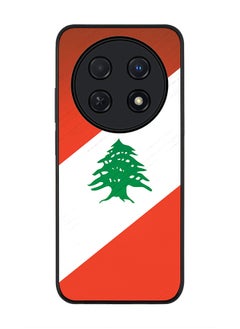 Stylizedd Rugged Black edge case for Huawei nova 12i 4G, Slim fit Soft Case Flexible Rubber Edges Anti Drop TPU Gel Thin Cover -  Flag Of Lebanon  - Image 1