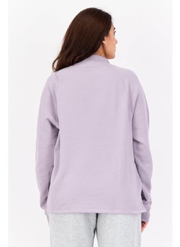 Champion Women Sportswear Fit Long Sleeveless Outdoor Sweatshirt, Mauve  - Image 3