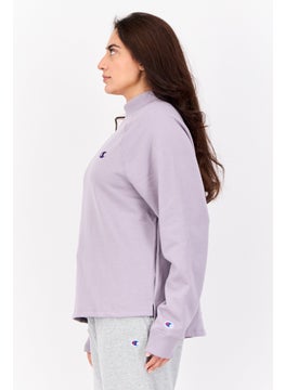 Champion Women Sportswear Fit Long Sleeveless Outdoor Sweatshirt, Mauve  - Image 2