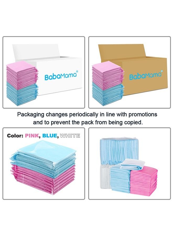 Babamama Disposable Changing Mats, 300 Counts, Soft Waterproof Mat, Portable Leak Proof Changing Mat, New Mom Leak-Proof Under pad, Mattress Table Protector Pad - Image 4
