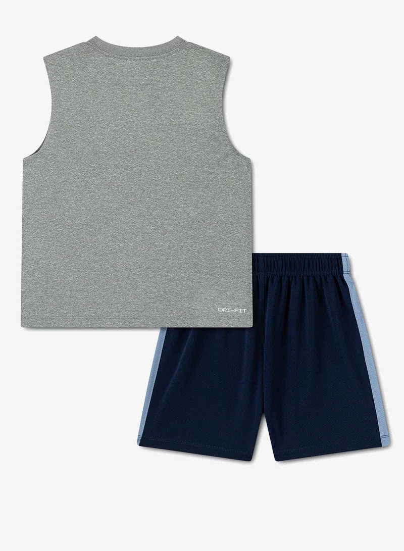 نايكي طقم شورتات للأطفال بنمط هدف