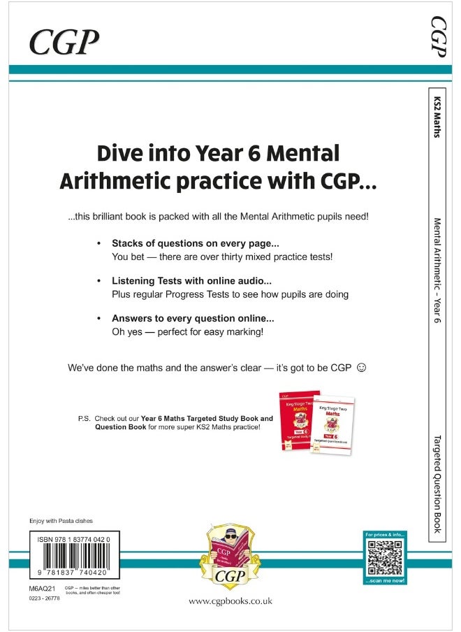 KS2 Maths Year 6 Mental Arithmetic Targeted Question Book (includes Online Answers & Audio Tests)  - Image 2