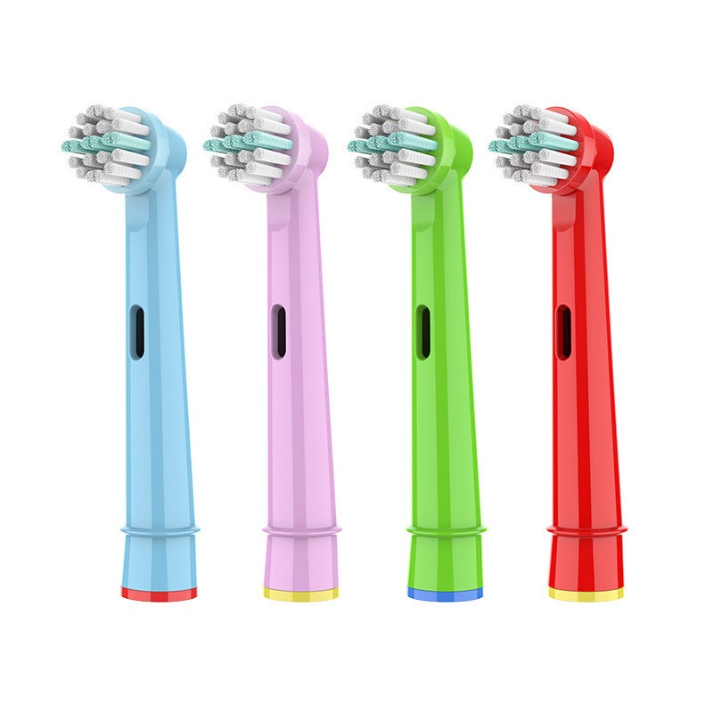 Kids Electric Toothbrush Replacement Heads 4 Pack Soft Bristles - Gentle Cleaning For Small Mouths Compatible With Oral-B Handles For Children’s Oral Care - Image 1