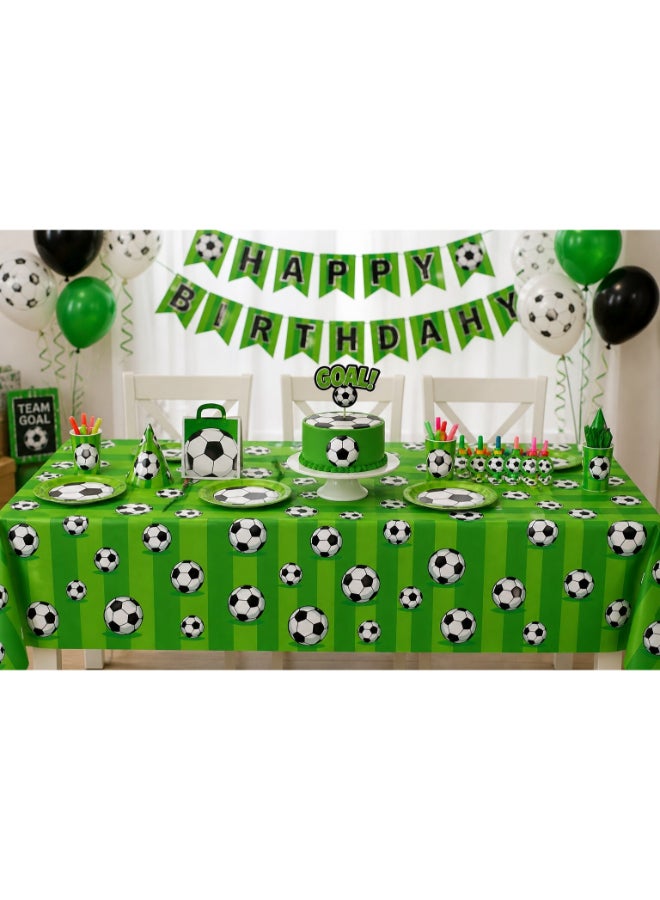 Toyland Football Theme Table Cover 1 Pc – Disposable Party Table Cloth, Soccer Design for Kids Birthday & Events - Image 2
