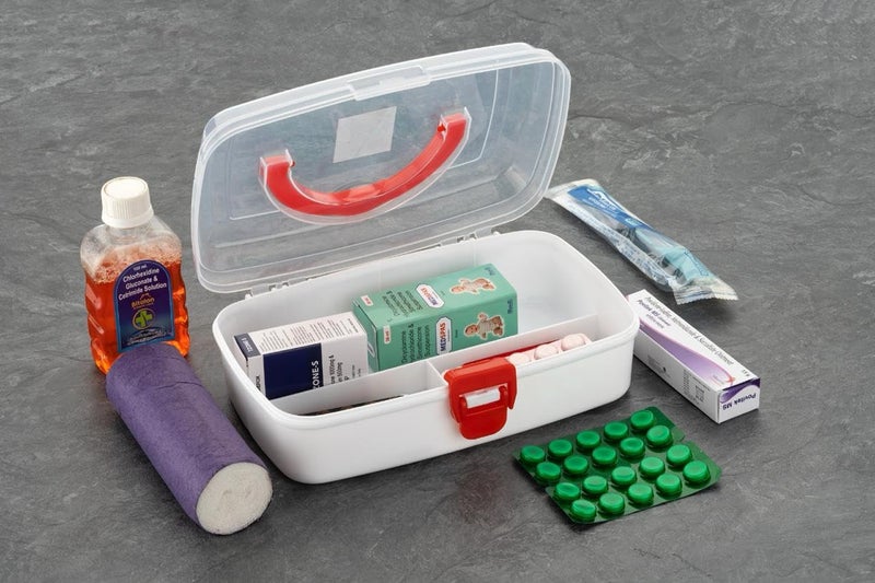 Clazkit BPA-Free Emergency Small Compact Medical Storage Box: Portable, Organized, and Secure Solution for Your Essentials (White, Plastic) - Image 5