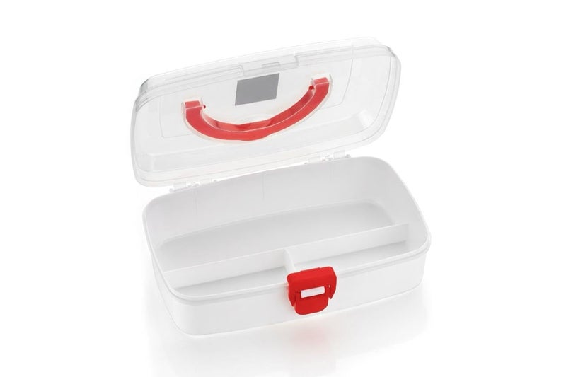 Clazkit BPA-Free Emergency Small Compact Medical Storage Box: Portable, Organized, and Secure Solution for Your Essentials (White, Plastic) - Image 3