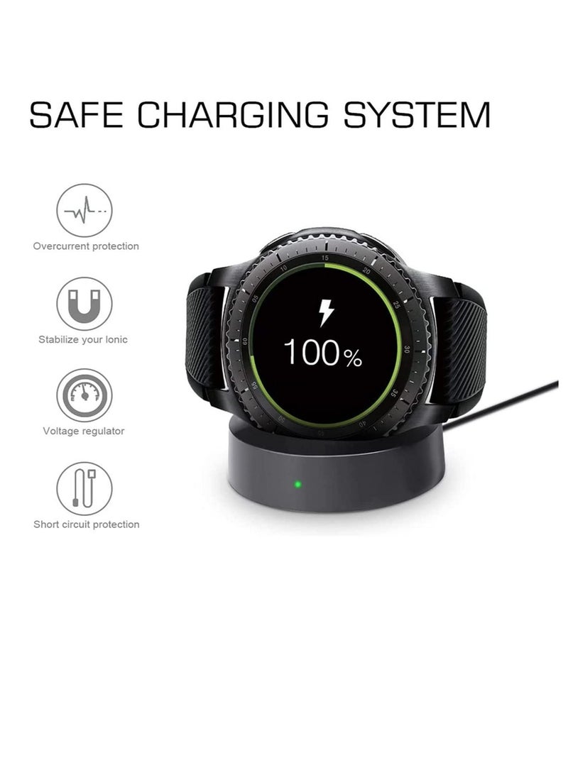 TIGER Wireless Charging Dock Compatible with Smartwatch Models Gear S3, S2, R720, R732, G2 – Magnetic Charging Pad with USB Cable – Compact and Safe Fast Charger for Daily Use or Travel - Image 4