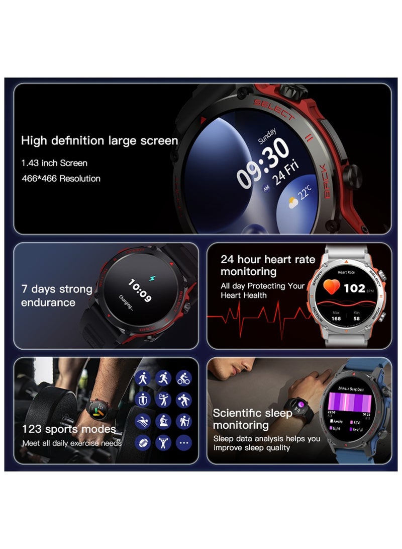 AROAQ Z136 Sports Watch with AMOLED Display Outdoor Waterproof Smartwatch for Sports and Health Monitoring - Image 4