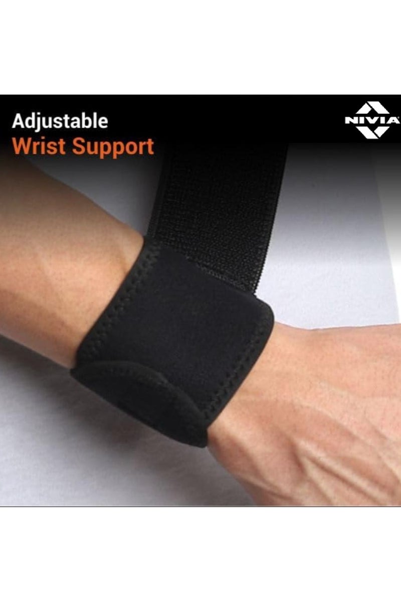 نيفيا أربطة معصم داعمة بشريط فيلكرو (زوج) للرجال والنساء لتحقيق الاستقرار ودعم المفاصل، تُستخدم للتدريب والصالة الرياضية واللياقة البدنية - Image 5