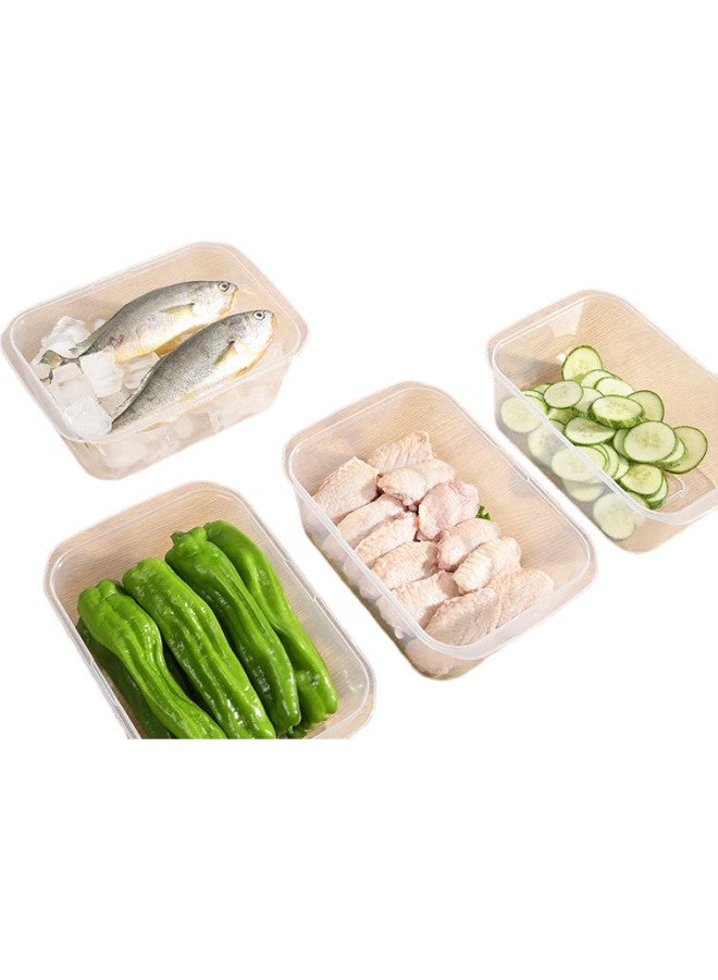 Maryya Meili Ya Food Storage Containers, Food-Grade, 2500Ml*4 Set, Refrigerator Freezer Organizer, Microwave-Safe, Heating And Portioning Lunch Boxes - Image 2