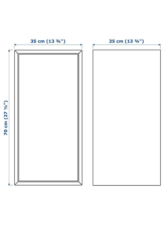 Zaboon Cabinet w door and 1 shelf, white, 35x35x70 cm - Image 4
