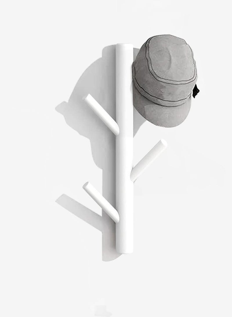 SYOSI 1 قطعة 4 خطافات خطاف معلقة على الحائط، علاقة خشبية للمعاطف والقبعات، ديكور جداري لخطافات خشبية، خطاف زخرفي معلقة على الحائط، خطافات خشبية حديثة لغرفة النوم والحمام، تجميع سهل - Image 1