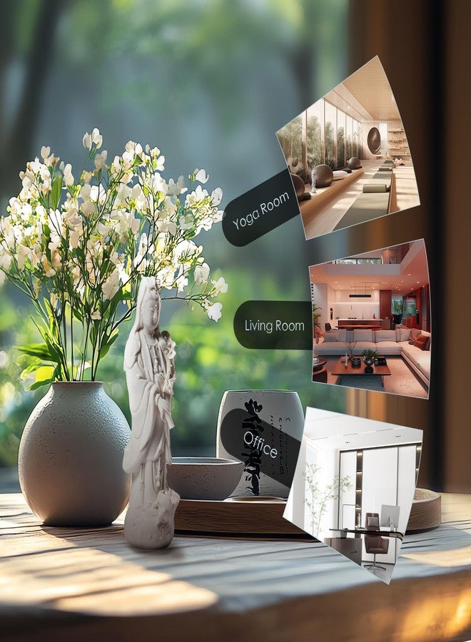 FENGSHUI-CAISHEN تمثال FENGSHUI-CAISHEN يقطر الماء غوان يين - سيراميك مصنوع يدويًا كوان يين، كوان يين، كوان آم، كوان يين، تمثال غوانيين لمذبح التأمل، تمثال بوذا الأنثوي - إلهة الرحمة والرحمة - Image 3