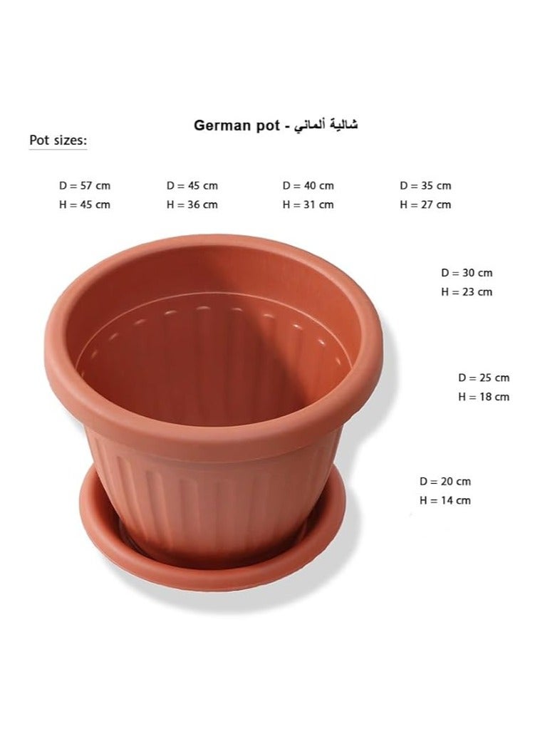 German pots – Multi size – Red brown color (45) - Image 2