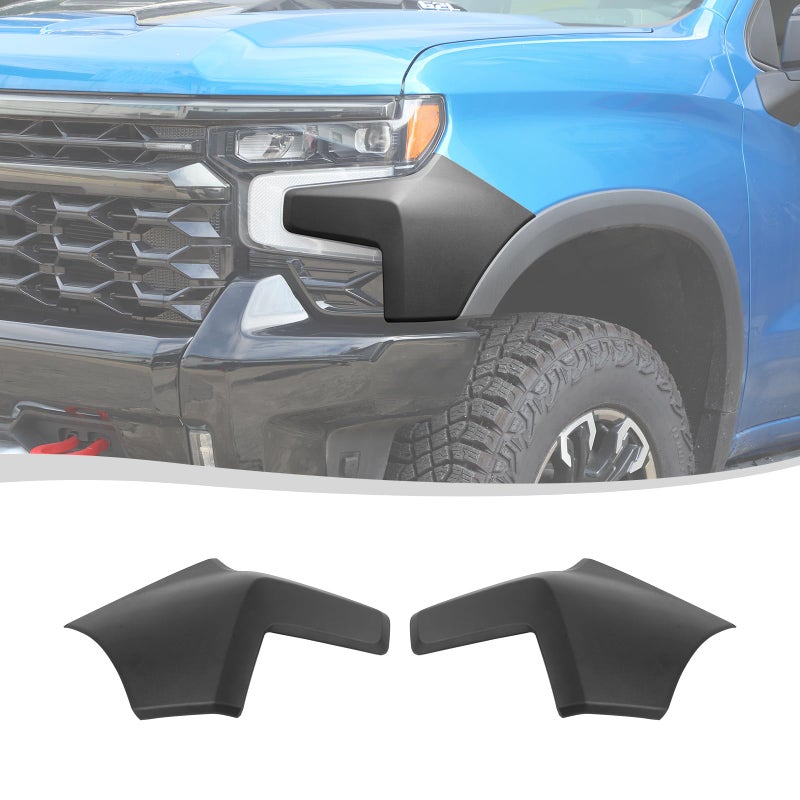 Voodonala for Chevy Silverado 20222024 ZR2 Front Hood Cowl Body ArmorOuter Cowl CoverEdge Guards Exterior Accessories Compatible with Chevy Silverado ZR2 20222024Matte Black