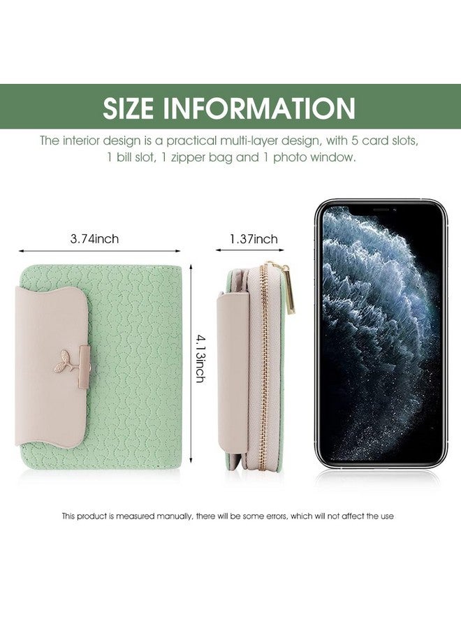 PALAY® Small Wallet For Women PU Leather Purse with Zipper Bifold Card Coin Holder Cash Bag Clutch Wallet Fashion Women Wallet Purse Gift Wallet for Girl - Image 2